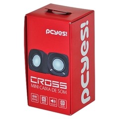 MINI CAIXA DE SOM CROSS 6W RMS PRETA - PCYES - comprar online