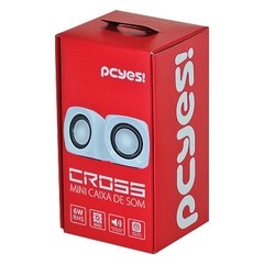 MINI CAIXA DE SOM CROSS 6W RMS BRANCA - PCYES - comprar online