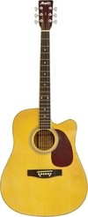 VIOLÃO AÇO ELÉTRICO FOLK CUTAWAY NEW MD 18 NATURAL, COM EQUALIZADOR ATIVO DE 4 BANDAS E AFINADOR