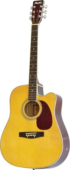 VIOLÃO AÇO ELÉTRICO FOLK CUTAWAY NEW MD 18 NATURAL, COM EQUALIZADOR ATIVO DE 4 BANDAS E AFINADOR - comprar online