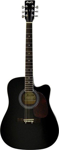 VIOLÃO AÇO ELÉTRICO FOLK CUTAWAY NEW MD 18 PRETO, COM EQUALIZADOR ATIVO DE 4 BANDAS E AFINADOR - comprar online