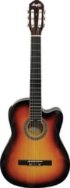 VIOLÃO NYLON ELÉTRICO NEW AC 60 SUNBURST, COM EQUALIZADOR ATIVO DE 3 BANDAS E AFINADOR