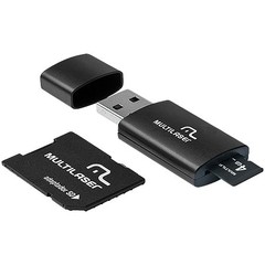 KIT 3 EM 1 MICRO SD 4GB + ADAPTADOR + LEITOR USB MC057 - MULTILASER