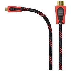 CABO MICRO HDMI X HDMI EM NYLON CORAL 3M B-O - comprar online