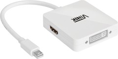 ADAPTADOR 3 EM 1 MINI DISPLAYPORT PARA DVI/HDMI/DISPLAYPORT MDP-3IN