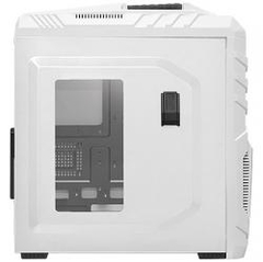 GABINETE MID-TOWER NEW TIGER BRANCO COM LED AZUL E SUPORTE PARA HEADPHONE - TIGERBCOAZ2FCA - PCYES - Preech Informática - Informática e suas tecnologias