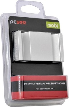 SUPORTE UNIVERSAL P/ SMARTPHONE MOBI ATÉ 7" PRATA - LINHA MOBI B-O - loja online