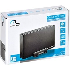 CASE PARA HD EXTERNO 3,5" GA119 NOVO C/ VENTILADOR - MULTILASER na internet