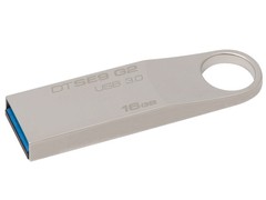 PEN DRIVE USB 3.0 KINGSTON DTSE9G2/16GB DATATRAVELER SE9 G2 16GB PRATA - comprar online