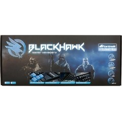 Teclado Gamer Multimídia BLACK HAWK GK-702 Preto/Azul FORTREK na internet