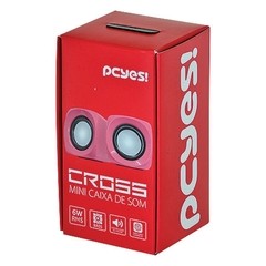 CAIXA DE SOM CROSS 6W RMS ROSA - PCYES - comprar online