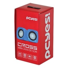 CAIXA DE SOM CROSS 6W RMS AZUL - PCYES - comprar online