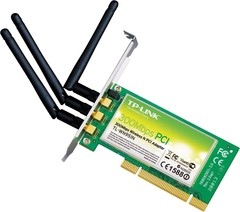 PLACA DE REDE PCI WIRELESS N 300MBPS TL-WN951N 3 ANTENAS DESTACÁVEIS - comprar online