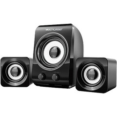 CAIXA DE SOM MULTIMÍDIA 2.1 8W+3W RMS PRETO SP172 - MULTILASER