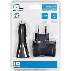 CARREGADOR UNIVERSAL KIT AC/USB+ CARREGADOR 12V, MINI USB, MICRO USB ,IPHONE 4/4S CB067 BIVOLT - MULTILASER - Preech Informática - Informática e suas tecnologias