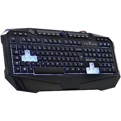 TECLADO WARRIOR GAMER PROFISSIONAL PARA JOGOS COM LED UBS PRETO TC167 - MULTILASER