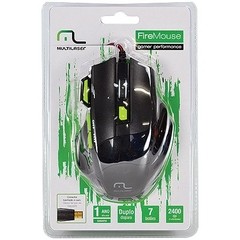 MOUSE LASER GAMER PERFORMANCE USB 2000DPI MO208 PRETO - MULTILASER - comprar online