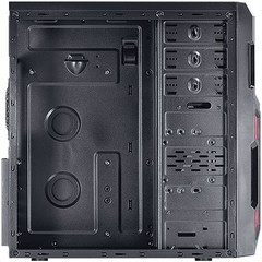 GABINETE MID-TOWER TYPHOON VX GAMER PRETO/VERMELHO LATERAL EM ACRÍLICO - VINIK - loja online