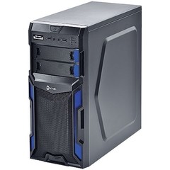 GABINETE MID-TOWER TYPHOON VX GAMER PRETO/AZUL LATERAL EM ACRÍLICO - VINIK - comprar online