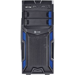 GABINETE MID-TOWER TYPHOON VX GAMER PRETO/AZUL LATERAL EM ACRÍLICO - VINIK na internet