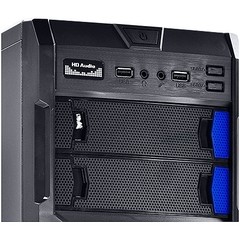 GABINETE MID-TOWER TYPHOON VX GAMER PRETO/AZUL LATERAL EM ACRÍLICO - VINIK