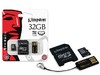 CARTAO DE MEMORIA CLASSE 4 KINGSTON MBLY4G2/32GB MULTIKIT COM MICRO SDHC DE 32GB + ADAPTADOR SD + ADAPTADOR USB