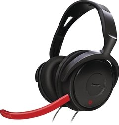 FONE DE OUVIDO HEADSET GAMER COM MICROFONE REGULÁVEL SHG7980/10 PRETO E VERMELHO