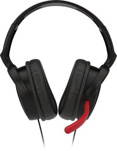 FONE DE OUVIDO HEADSET GAMER COM MICROFONE REGULÁVEL SHG7980/10 PRETO E VERMELHO - comprar online