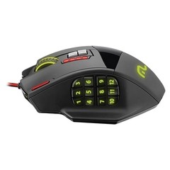 MOUSE PROFISSIONAL LASER 18 BOTÕES 4000 DPI PRETO USB COM SENSOR ÓPTICO MO206 - MULTILASER na internet