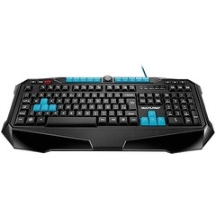 TECLADO PROFISSIONAL METAL WAR GAMER PRETO USB COM APOIO PARA OS PULSOS TC185 - MULTILASER