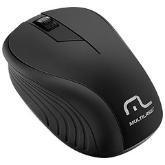 MOUSE SEM FIO 2.4GHZ PRETO USB PLUG AND PLAY 1200DPI MO212 - MULTILASER