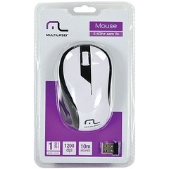 MOUSE SEM FIO 2.4GHZ PRETO E BRANCO USB 1200DPI PLUG AND PLAY MO216 - MULTILASER - comprar online