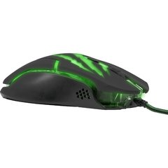 Mouse Gamer USB 3200DPI RAPTOR OM-801 Preto/Verde FORTREK - comprar online