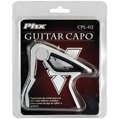 CAPOTRASTE CURVO COM MOLA PARA VIOLÃO CPL-02 AÇO/NYLON PRATA na internet