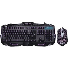 TECLADO E MOUSE GAMER COM FIO USB DETALHES AZUIS TC195 - MULTILASER - Preech Informática - Informática e suas tecnologias