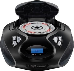 RÁDIO BOOMBOX CD/USB/SD/FM/AUX 20W RMS SP178 PRETO - Preech Informática - Informática e suas tecnologias