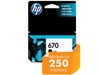 CARTUCHO DE TINTA INK ADVANTAGE HP SUPRIMENTOS CZ113AB HP 670 PRETO 7,5 ML