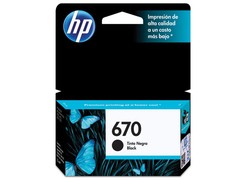 CARTUCHO DE TINTA INK ADVANTAGE HP SUPRIMENTOS CZ113AB HP 670 PRETO 7,5 ML - comprar online