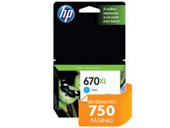 CARTUCHO DE TINTA INK ADVANTAGE HP SUPRIMENTOS CZ118AB HP 670XL CIANO 7,5 ML