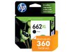 CARTUCHO DE TINTA INK ADVANTAGE HP SUPRIMENTOS CZ105AB HP 662XL PRETO 6,5 ML