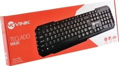 TECLADO USB MULTIMÍDIA KM20 PRETO - loja online