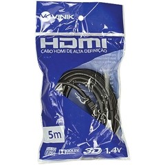 CABO HDMI MACHO X HDMI MACHO 1.4V 5 METROS 19 PINOS H14-5 - VINIK na internet