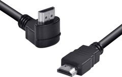 CABO HDMI MACHO X HDMI MACHO 1.4V 3 METROS 1 CONECTOR PADRÃO 1 CONECTOR 90 GRAUS 19 PINOS HA90-3