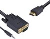 CABO HDMI X VGA 15 COM SAÍDA ÁUDIO P2 3.5MM 2M HV35-2