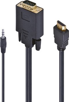 CABO HDMI X VGA 15 COM SAÍDA ÁUDIO P2 3.5MM 2M HV35-2 - comprar online