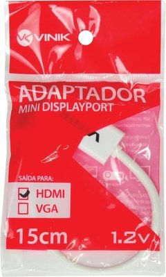 ADAPTADOR MINI DISPLAYPORT MACHO X HDMI FEMEA 15CM MDP-H15CM - comprar online