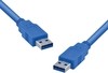 CABO 3.0 USB A MACHO X USB A MACHO 2 METROS AZUL U3AMAM-2