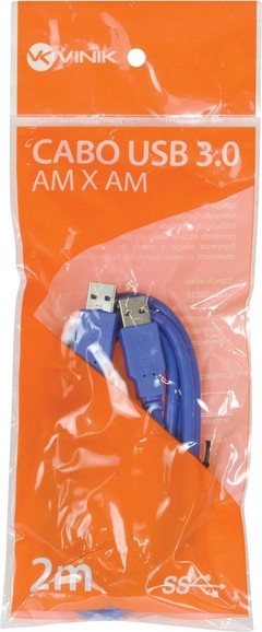 CABO 3.0 USB A MACHO X USB A MACHO 2 METROS AZUL U3AMAM-2 - comprar online