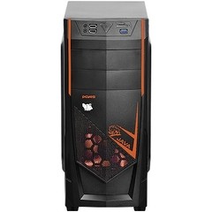 GABINETE MID-TOWER JAVA COM 1 FAN LED LARANJA LATERAL EM ACRILICO - JAVAPTOLR2FCA - PCYES - comprar online