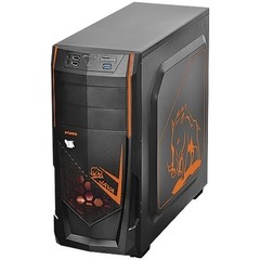 GABINETE MID-TOWER JAVA COM 1 FAN LED LARANJA LATERAL EM ACRILICO - JAVAPTOLR2FCA - PCYES na internet